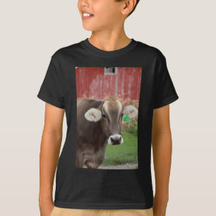 T-shirt Vache à Suisse Brown
