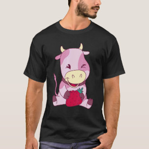 T-shirt Vache bébé enfant mignonne fraise