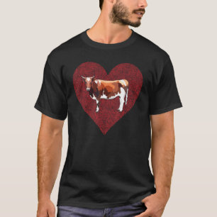 T-shirt Vache blanche marron empreinte digitale Saint-Vale