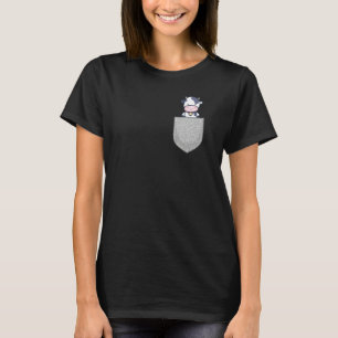 T-shirt Vache Bovine Pochette de Poitrine