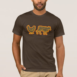 T-shirt Vache Brown à brun de poulet