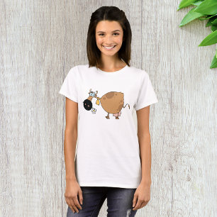 T-shirt Vache Brown caricature