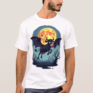 T-shirt Vache chauve-souris à minuit