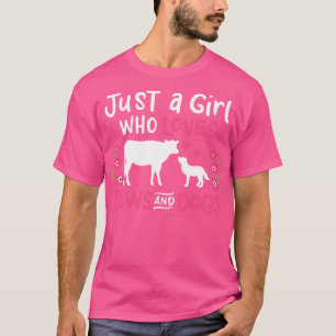 T-shirt Vache Chien Vache Auteur Amoureux des chiens 1