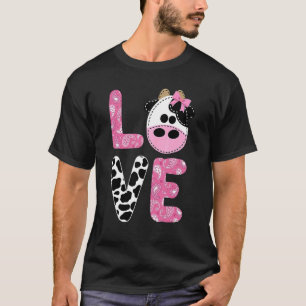T-shirt Vache d'amour prin Cowgirl Lait Vache Motif Enfant