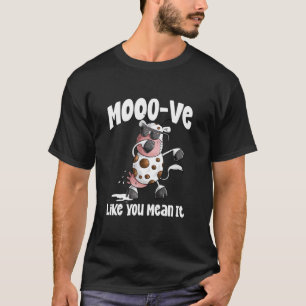 T-shirt Vache de danse drôle Dab Cool Danse Animal de ferm