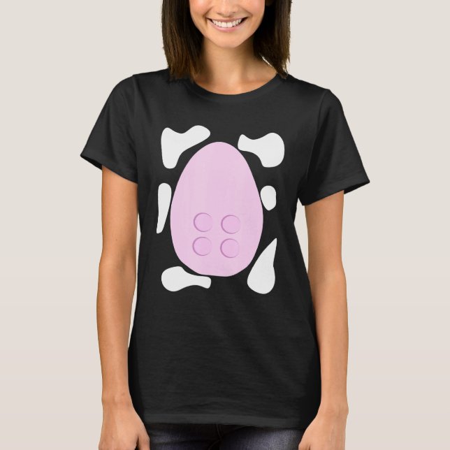 T-shirt Vache de ferme laitière Costume simple (Devant)