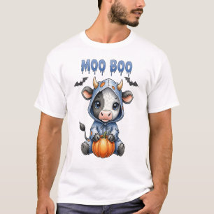 T-shirt Vache de Halloween Moo Boo
