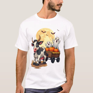 T-shirt Vache de la promenade en traîneau hantée