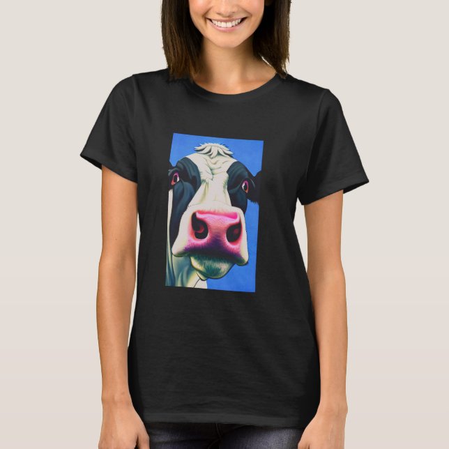 T-shirt Vache de vache folle éleveur de bovins bovins lait (Devant)