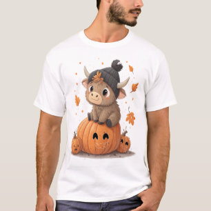 T-shirt Vache des Highlands Halloween Rétro 2