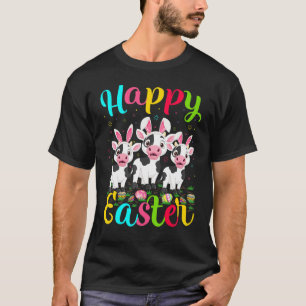 T-shirt Vache   Drôle de lapin de Pâques Œuf de Pâques Vac