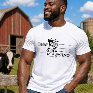 T-shirt Vache Drôle Puissance