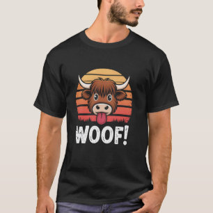 T-shirt Vache drôle Taureau Bétail Bouvillon Vintage Couch