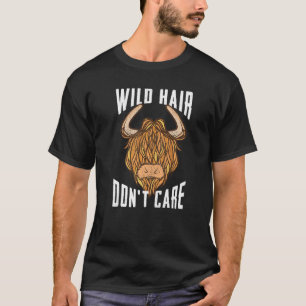 T-shirt Vache écossaise des Highlands Cool Cheveux Sauvage