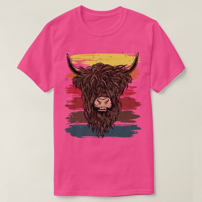 T-shirt Vache écossaise Highland 5 (Design devant)