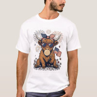 Vache écossaise patriotique Bubblegum Gravure vint