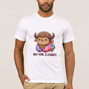 T-shirt Vache en élégance en Highland
