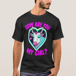 T-shirt Vache Es-Tu Ma Fille - Femmes Drôles Amoureuses De