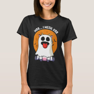 T-shirt Vache fantôme Moo Je Veux Dire Boo Citrouille Moon