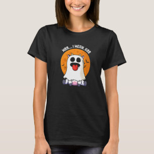 T-shirt Vache fantôme Moo Je veux dire Boo Citrouille Moon
