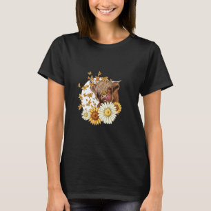T-shirt Vache Fleur Aujourd'hui Génisse Vachère Et Vache A