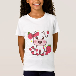 T-Shirt Vache fraise, Vache mignonne, Animal de compagnie
