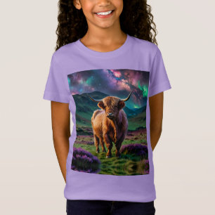 T-Shirt Vache Highland Under The Stars