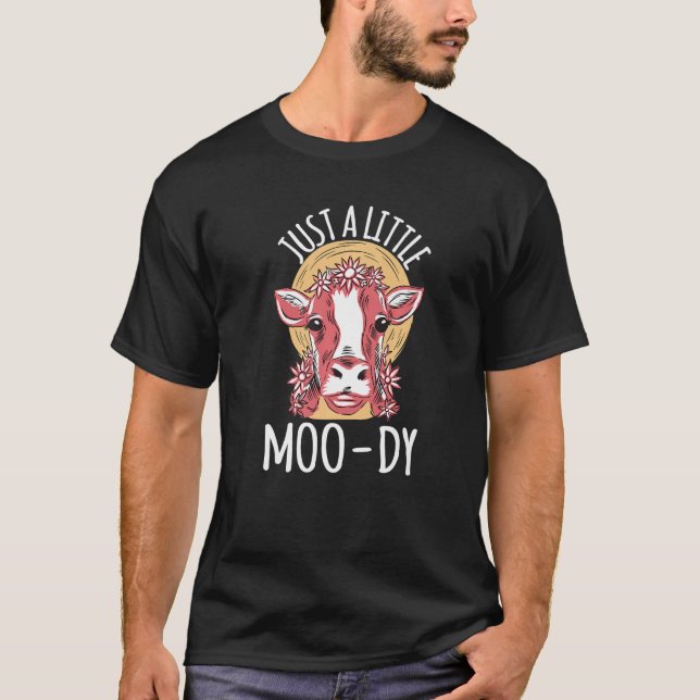 T-shirt Vache Juste Un Peu Moo Vache (Devant)
