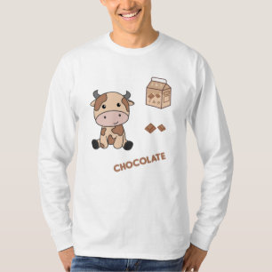 T-shirt Vache Kawaii Retro Japonaise Chocolat Vaches