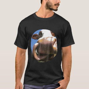 T-shirt Vache Lèche Hommes Et Femmes Coton Casual 4604