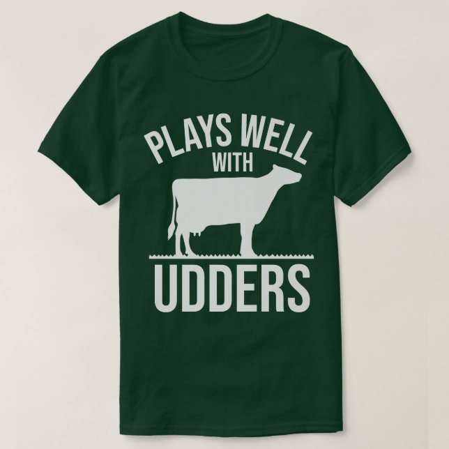 T-shirt Vache Lover L'éleveur de bétail joue bien avec les (Design devant)