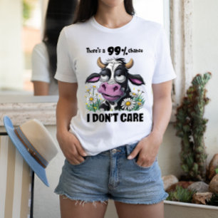 T-shirt Vache majestueuse monochrome au nez rougissant