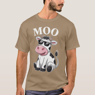 T-shirt Vache Meuglante Drôle Vache Agriculteur Pour Homme