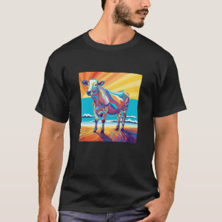 T-shirt Vache mignonne hommes femmes enfants 9