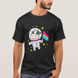 T-shirt Vache Pan Pride Dans L'espace Pansexuelle