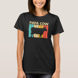 T-shirt Vache pour homme papa animal de ferme vache éleveu