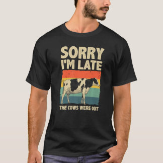 T-shirt Vache pour hommes femmes éleveur de vaches troupea