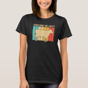 T-shirt Vache Pour Hommes Femmes Vache Fermière Laiterie