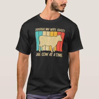 T-shirt Vache Pour Hommes Garçons Vacherie Fermier Laitier