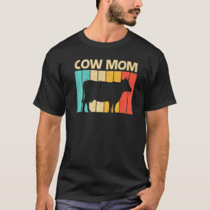 T-shirt Vache pour maman mère animal de ferme vache agricu