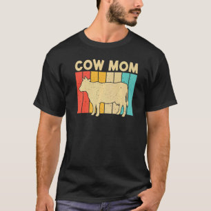 T-shirt Vache pour maman vache mère agriculteur élevage la