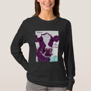T-shirt Vache pourpre très probablement contemplant le vo