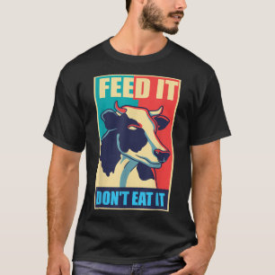 T-shirt Vache protéger les animaux amant lait végétalien v