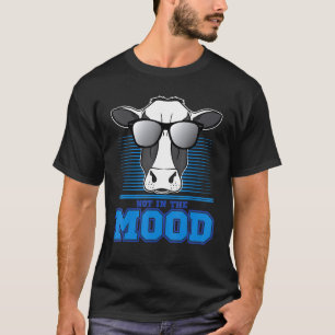 T-shirt Vache Pun Sarcasique Pas D'humeur