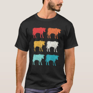 T-shirt Vache Rétro Style Pop Art des Années 80