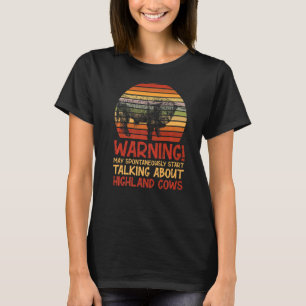 T-shirt Vache Scotland Highland Vache Vache Scotland Fun