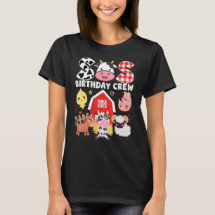 T-shirt Vache Sis Anniversaire Crew Farm Thème Animaux Ann