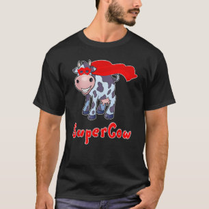 T-shirt Vache super-héroïne pour hommes, femmes, enfants