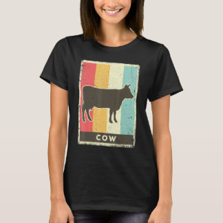 T-shirt Vache Vintage Retro Poster Animal